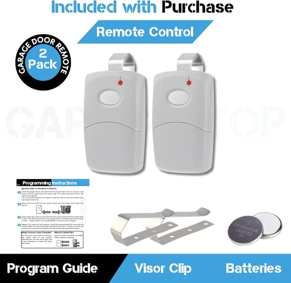 {YM}2x Garage Door Opener Remote for Linear Multi-Code 3089 308911 MCS308911, 10 Dip Switch Gate Opener Remote 300MHz, Garage
