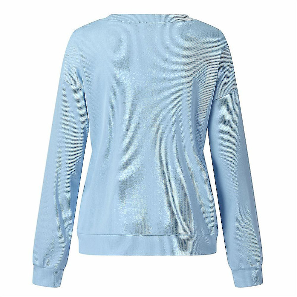 Jul Tröja Dam Snögubbe Pullover Långärmad Jul Jumper Topp