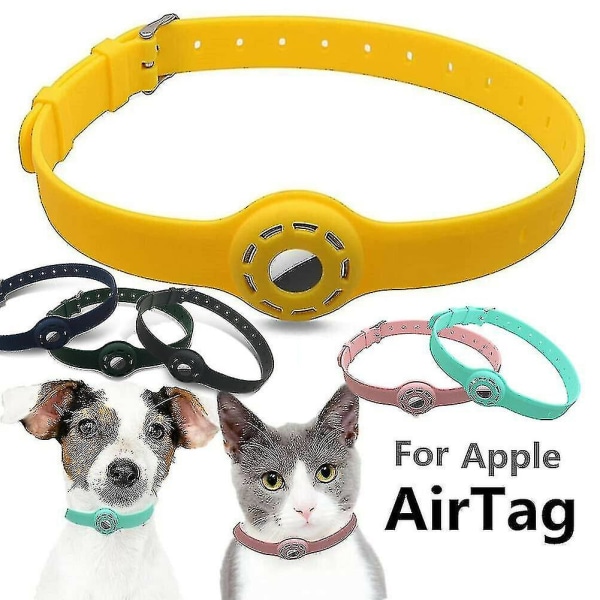 För Apple AirTag Pet Hund Katt Case Gps Tracking Halsband Loop Holder Fler färger