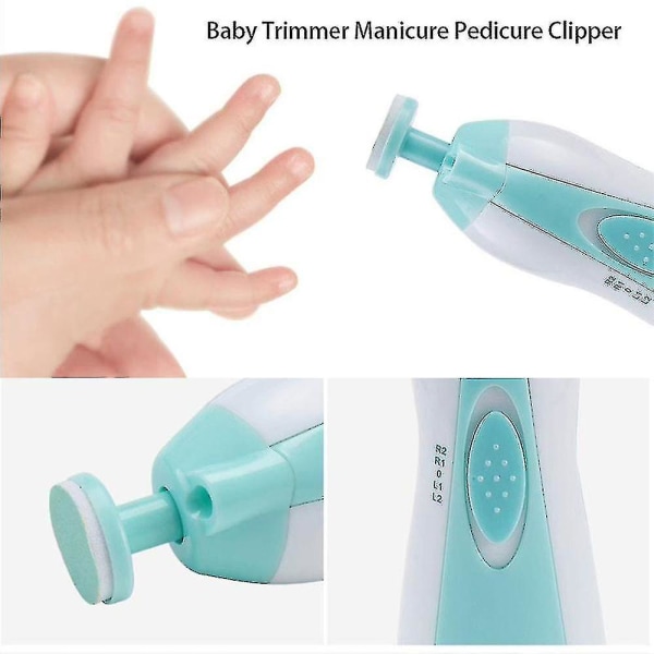 6 i 1 Elektrisk baby nagelfilsklippare Trimmer för toddler
