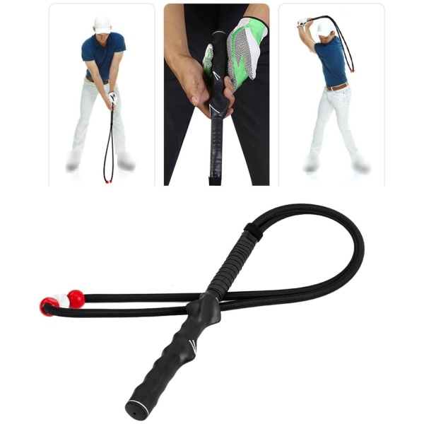 Golf swing träningshjälp träningsrep tränare inomhus utomhus balans svart