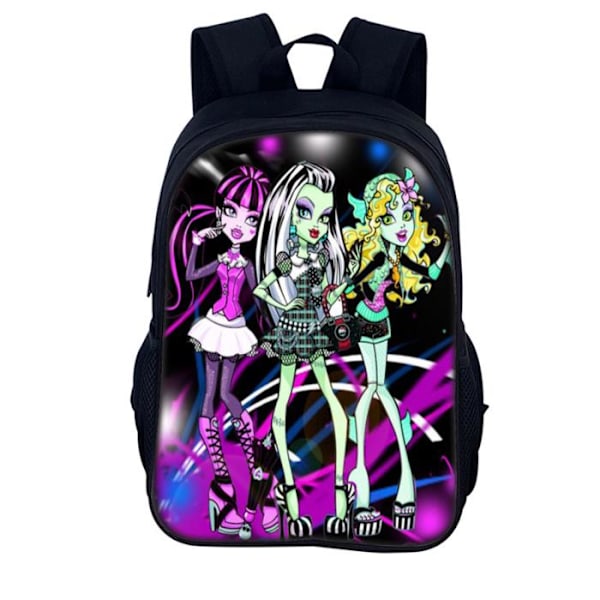 Monster High Barnryggsäck för barn, skolväska, resväska, studentväska A