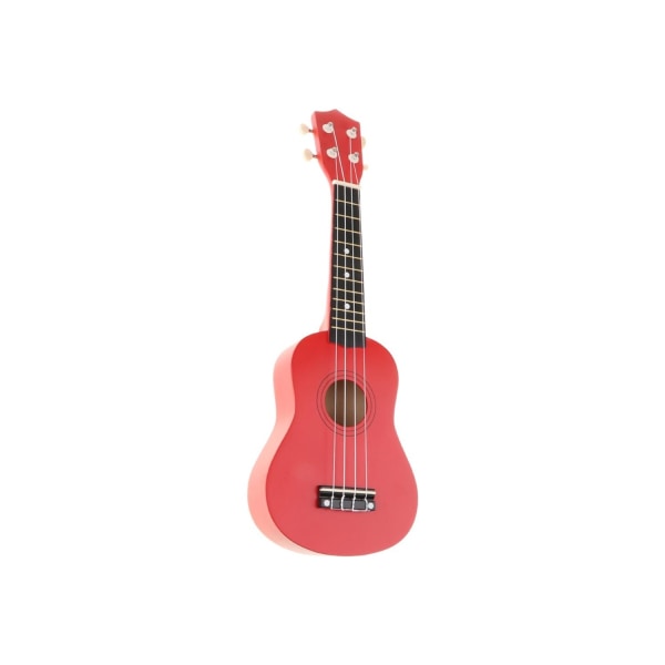 21 tums 4-strängad nybörjarukulele Hawaiian gitarrinstrument Röd Red