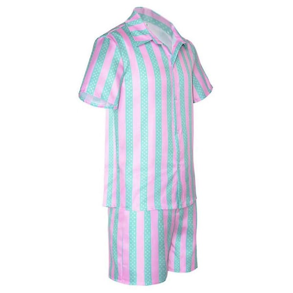 Movie Ken Ryan Gosling Cosplay Kostym Herr Sommar Kortärmad Skjorta Jacka Shorts Kostym Halloween Uniform Party Outfit Karneval