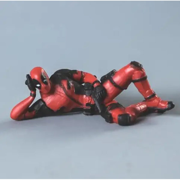 7cm X-MAN DeadPool Superhjälte Söt version Figur Modell Leksaker Bilhänge 3 pack by bag