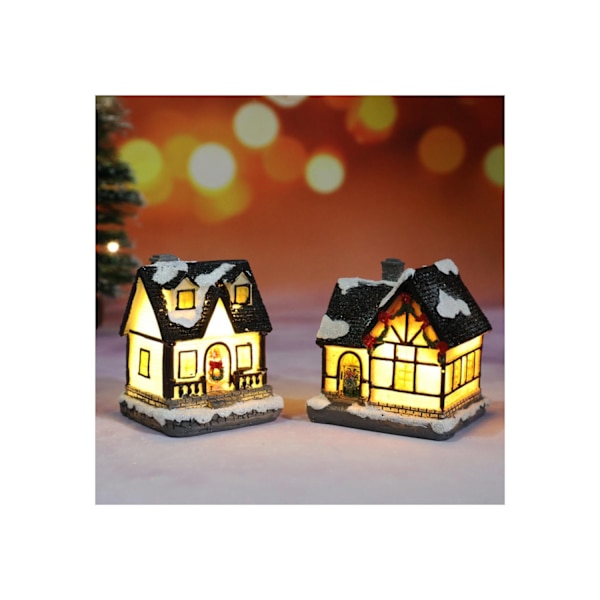 Jul LED-ljus Harts Hem Julhelg Prydnad Dekoration Barn Present Stil 5 Colourful