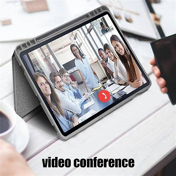 Magnetiskt fodral Kompatibelt med Samsung Galaxy Tab S7 S8 Plus S7 Fe Fodral Pennhållare Smart Vikbart Skydd Funda Para Kompatibelt med Galaxy Tab S7 Fodral Dark Blue S8 11 inch
