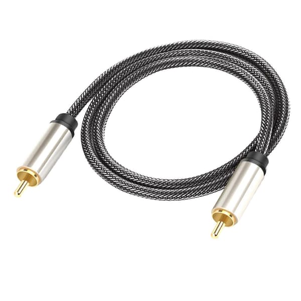 Stereo Lydkabel RCA Hann til Hann 0.5m