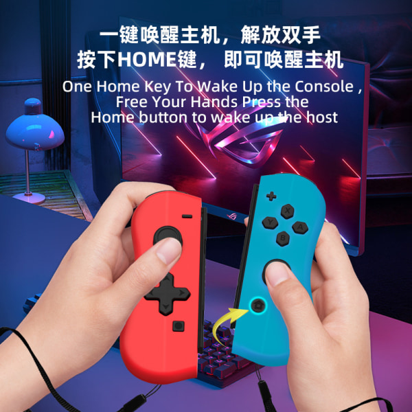 För switch gamepad trådlös bluetooth vänster och höger litet handtag sex-axlig vibration