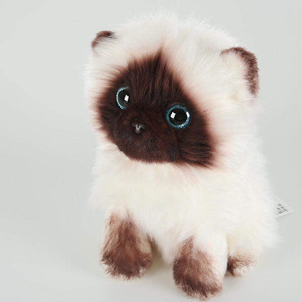 3D Simulationsdocka Katt Leksak Stereoskopisk Plyschkudde Docka Gåva Till Flicka Kvinnor Älskare Flickvän 20cm