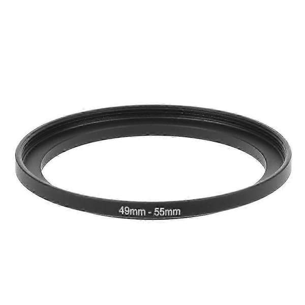 Ny Metall Step-Up Ring Linseadapter 49mm til 55mm Kompatibel med Kameratilbehør