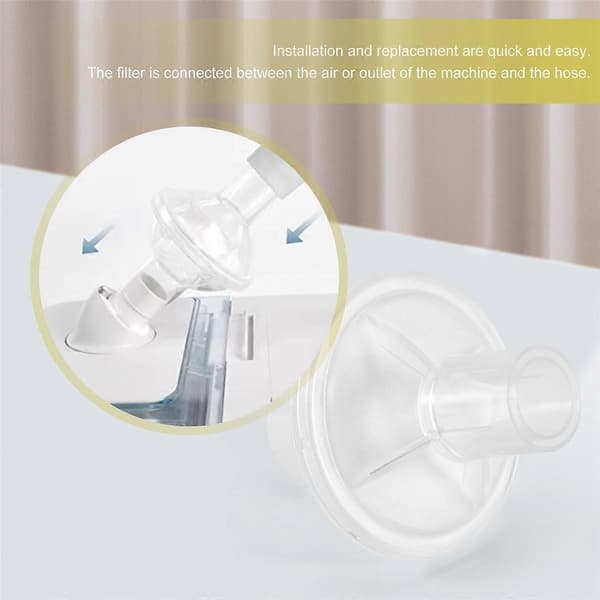 Inline CPAP-filter, 6-pack CPAP-filter Kompatibla med CPAP-maskiner Ersättningsfilter