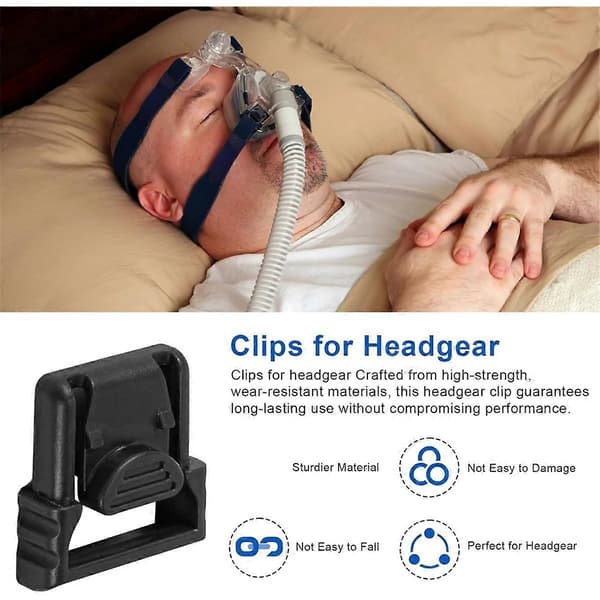 Huvudställningsklämmor för Nasal CPAP-mask 2-pack