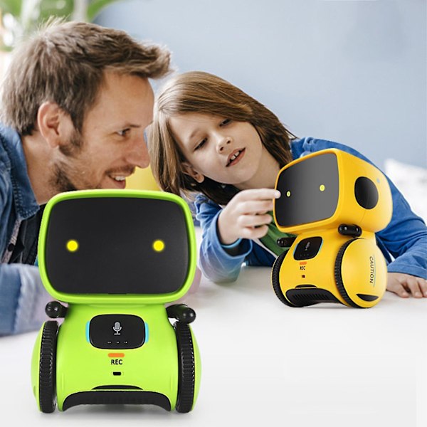 Robottilelu pojille ja tytöille, älykkäät puhuvat robotit, älykäs kumppani ja opettaja, syntymäpäivälahjat pojille 3+ vuotta