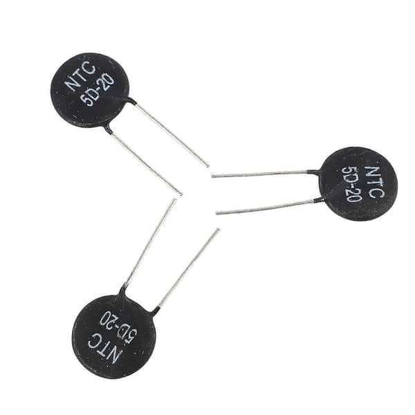 Sensing Inrush Current Limiter Termistor 5D-20 5 Ohm black