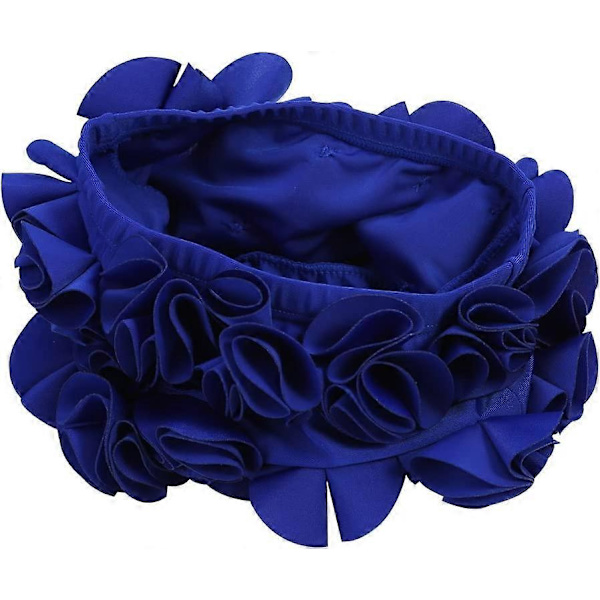 Badehætte - Svømmehat Retro Blomstermode Elastisk Badehætte Langt Hår Svømmebadehætte til Kvinder og Børn