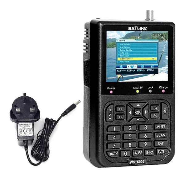 Satlink Ws6906 3.5in Lcd Display Data Digital Satellitsignal Finder Meter kit