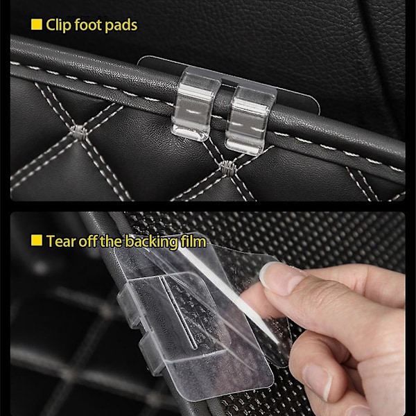 10 stk. bilgulvmatter antisklippklemme krok teppefester grep klemmer holdere automatisk feste