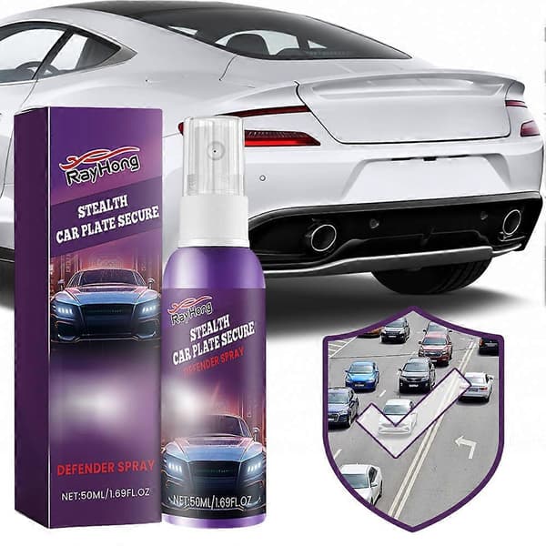 Stealth-Car Plate Secure Defender Spray Skånsom Beskyttelse Nummerplade Spray Biltilbehør 2pcs