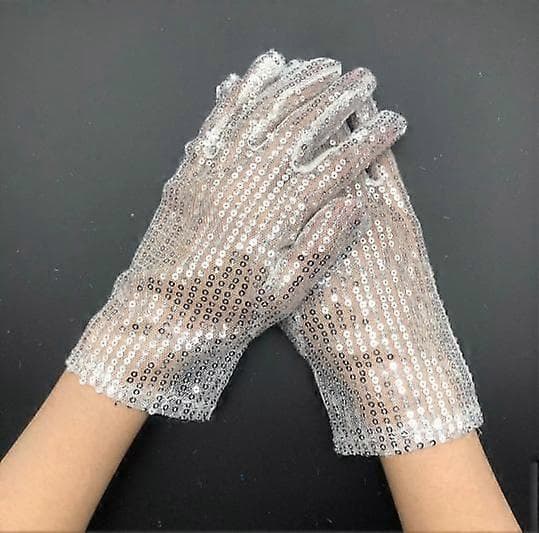 {YM}Et par pailletthandsker Mesh Glitterhandsker Paillet Dansevanter Glitrende Udklædningshandsker Til Kostume Cosplay Fest Skøjteløb Tilbehør