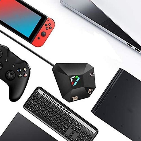 Hiiri- ja näppäimistömuunnin, USB-liitäntä, näppäimistö- ja hiirisovitin , PS3:lle, , , NS Switchille