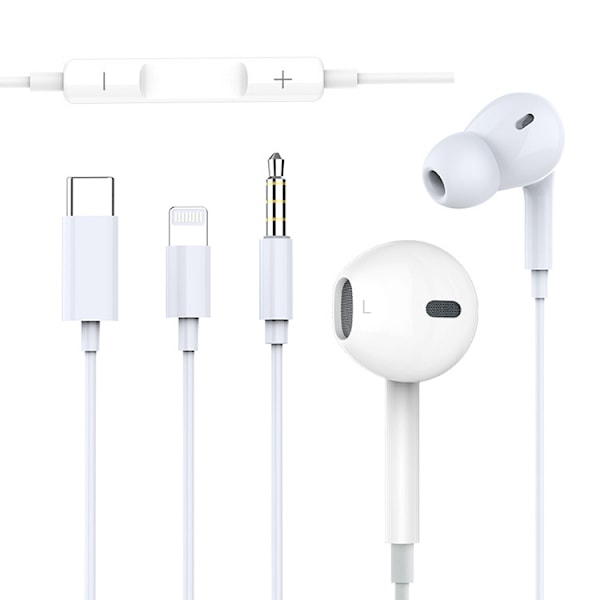 Trådbundna hörlurar, in-ear hörlurar med mikrofon, trådbundna hörlurar S