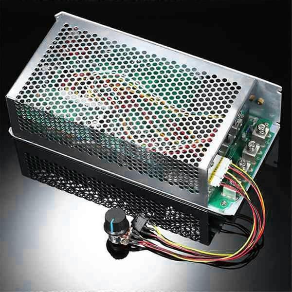 DC 10V-50V 5000W 200A DC Motor Justerbar Hastighetskontroller Regulator PWM Reversibel Kontroll Silver