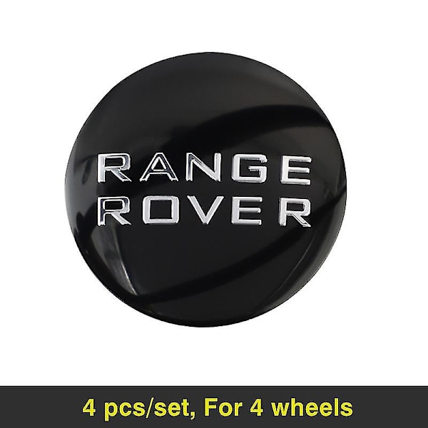 4 stk. 56mm Metal Emblem Stickers Tilbehør til Land Rover Range Rover Evoque Velar Defender Discovery