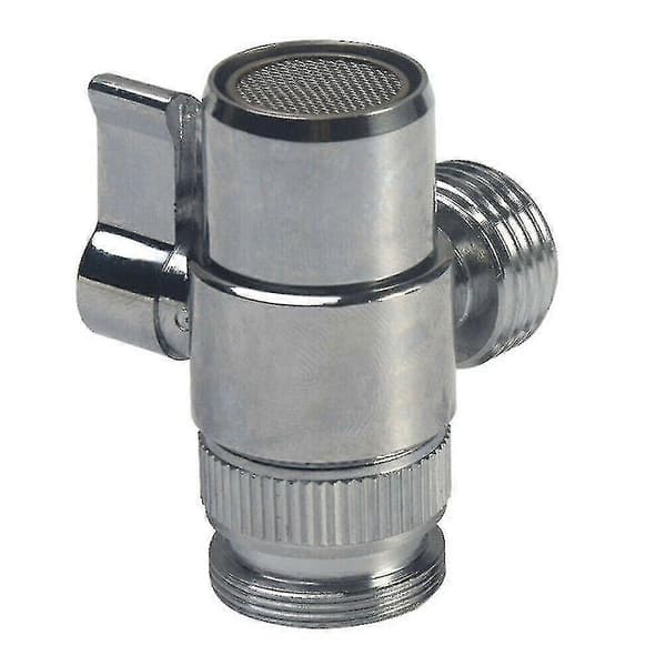 Kranventil Avleder Vaskventil Vannkran Splitter Adapter For Vaskemaskin. (sølv)(1 stk)