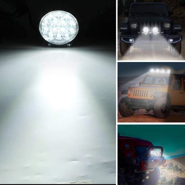 LED-pyöreät valopalkit, 11,43 cm, 2 kpl 2pcs