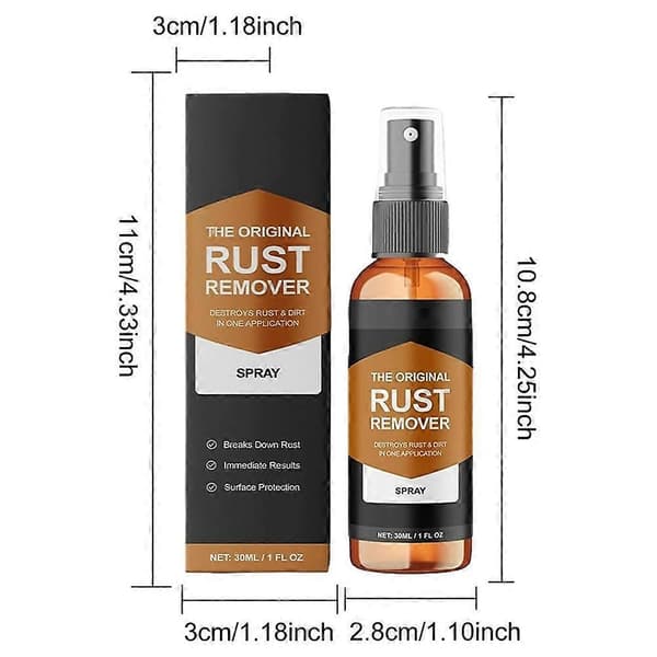 Rustfjerner Spray, Nexa Bilridsfjerner, Rustkompatibel med Metal 1-3 stk. Fjerner 1pcs