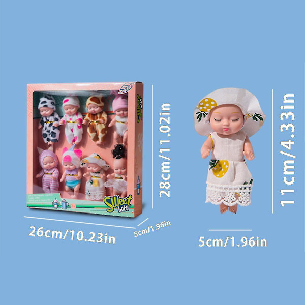 Verklighetstrogen Babydocka med Olika Stilar Kläder för Barn Present