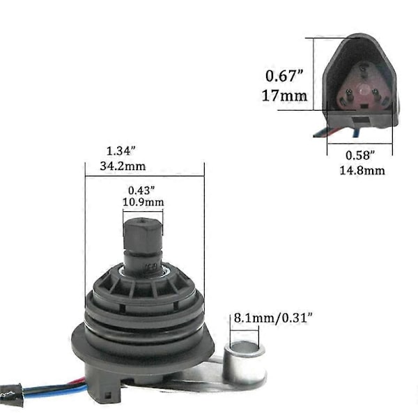 Hastighedssensor 95GB-9E731-CA til Ford Sierra Transit Granada Scorpio Black