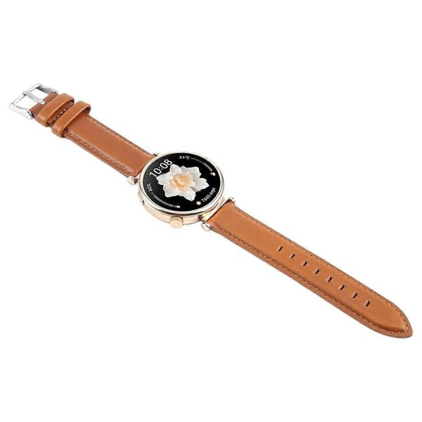 Til Garmin Lily 2 Active/Lily 2 Håndledsrem 14mm Toplag Ko Læder Urrem Multicolor Brown