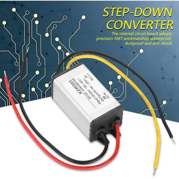 {YM}DC-DC 12V/24V to 5V 5A Step Down Converter Power Supply Module