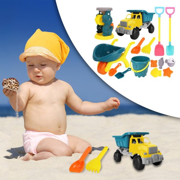 Sommar sand strand leksak hink sand grävverktyg sjöbarn barnprodukter  Colourful 9734 | Colourful | Fyndiq