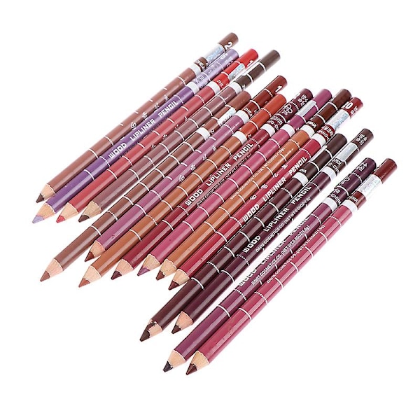 1 stk Professionel Træ Lip Liner Vandfast Dame Langvarig Lip Liner Blyant