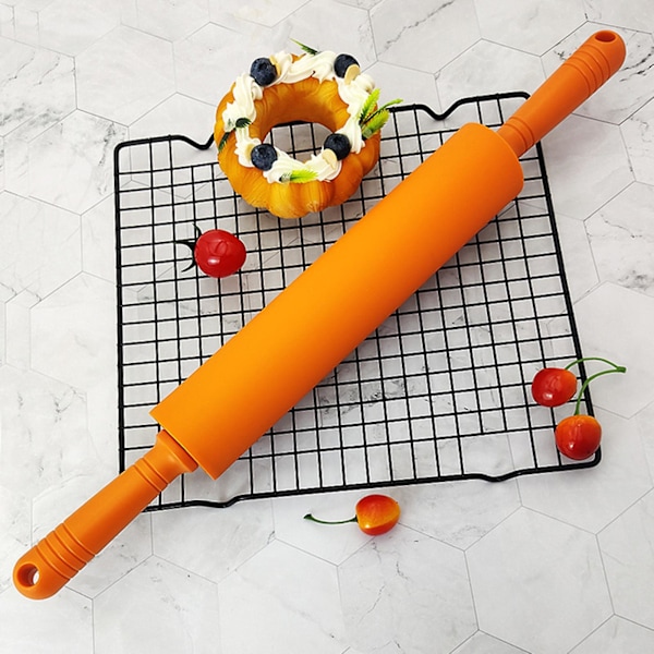 Non-Stick Kavel Färgglada Bakverktyg Degrulle Kök Orange