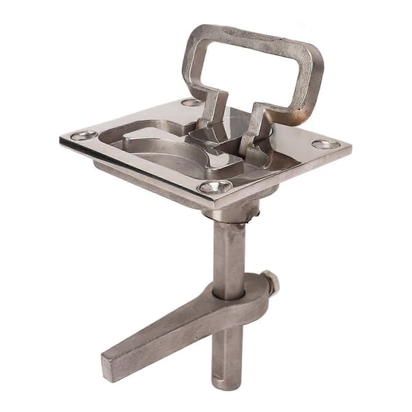 Båt Kamlås Flush Pull Gulvspenne Lukelås 316 Rustfritt Stål 67x79mm Løftehåndtak Låselås for Yachtskip