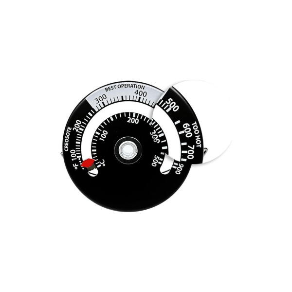 Grillspis Termometer Eldstad Temperaturmätare Indikator Black
