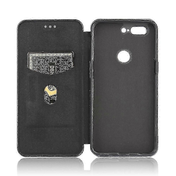 Kolfiberläderfodral för Oneplus 5t Black