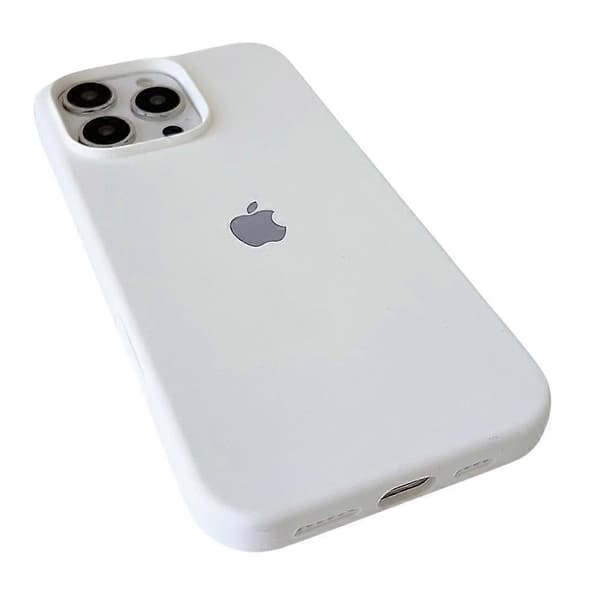 Støtsikkert silikondeksel til iPhone 16 Pro - Hvit