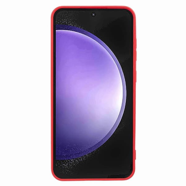 Skal för Samsung Galaxy S24 FE Arc Edge 2.0mm TPU Skyddande Telefonfodral Red Red