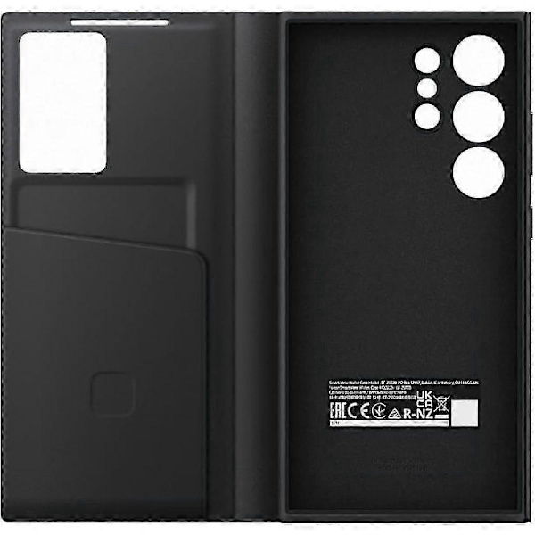 Galaxy S23 Ultra Smart View Wallet Case i Sort