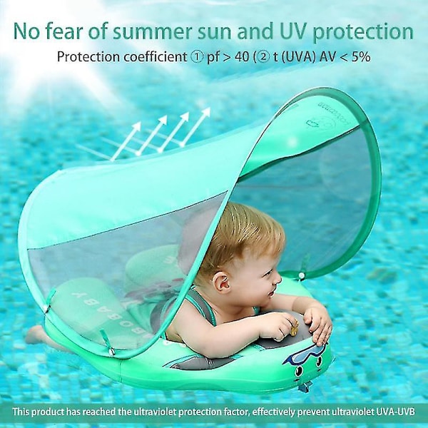 Mambobaby Baby Float Liggende Baderinger Spedbarn Midje Badering Småbarn