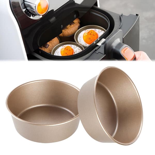 2x Airfryer Æggeforme Nonstick Airfryer Bageforme til Madlavning Bageværktøj
