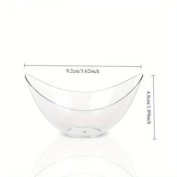 12 stk. transparente mousse-kakekopper, dessertskåler 12pcs