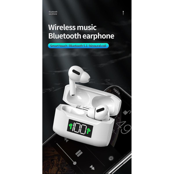 Trådlösa Bluetooth Headset Hörlurar Stereo Gaming Hörlurar Med Laddningsbox