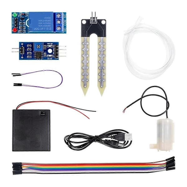 1Set Automatisk Bevattning DIY Kit Vattenpump Jordfuktighetsdetektering As Shown