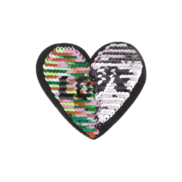 Mode paljetter Crown Heart Badge Tyg Patch Broderi applikation